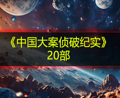 《中国大案侦破纪实》20部